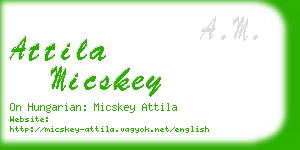 attila micskey business card